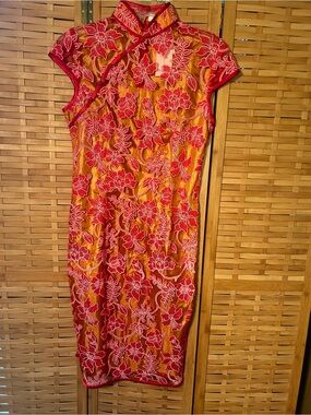 VINTAGE-Asilk-Asia style dress